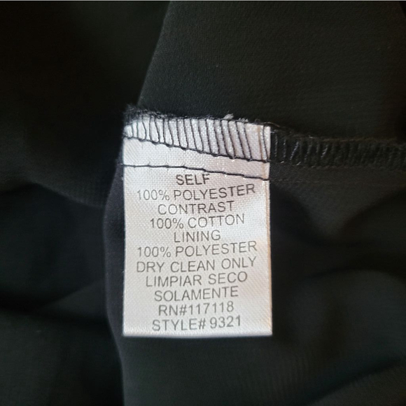 Women's Mauve Black Chiffon Dress Size M - Picture 4 of 4